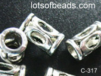 Cut out tube bead